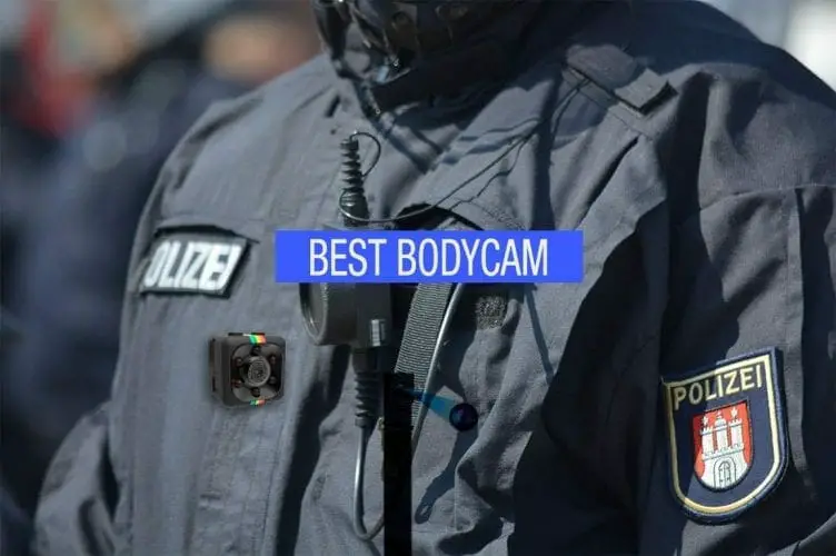 a policeman using a body cam