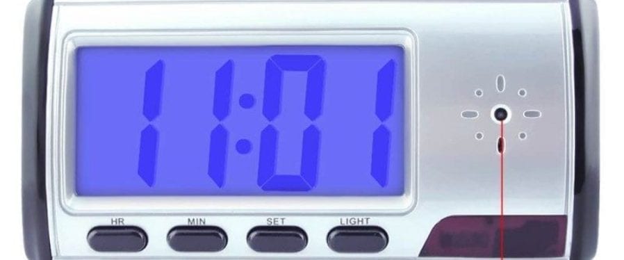 an alarm clock camera